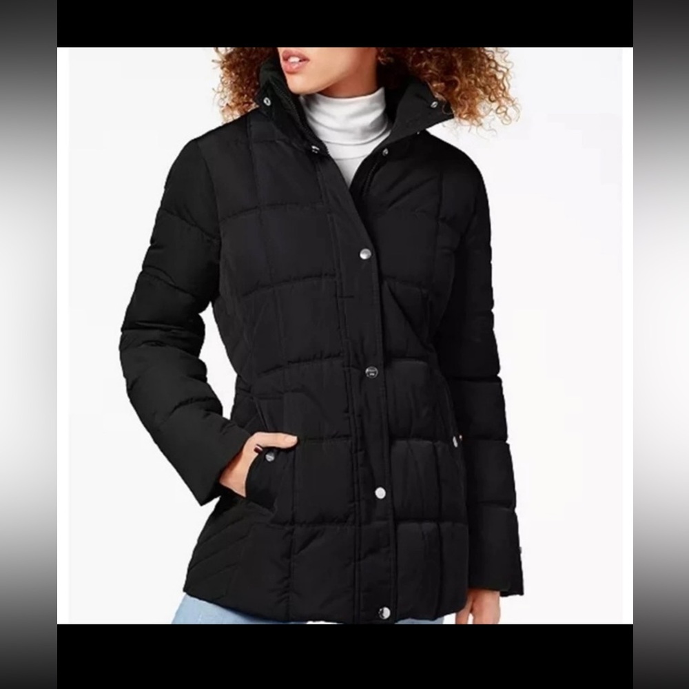 Tommy Hilfiger Women's Classic Black Puffer Coat